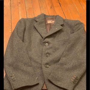 Vintage kids grey wool jacket